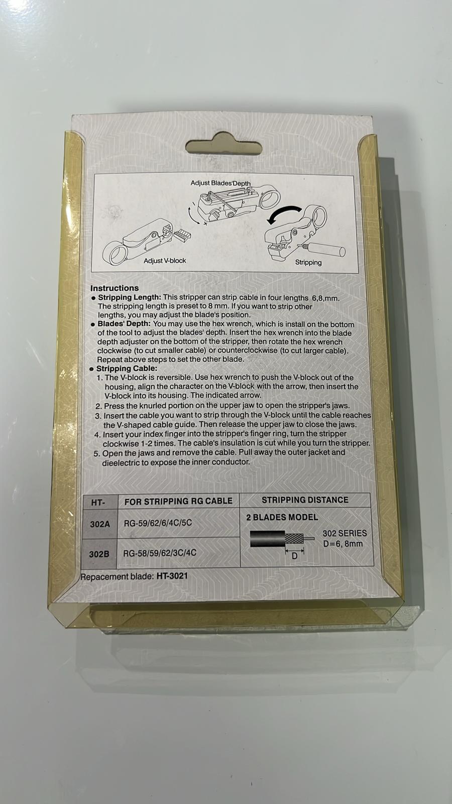 New Rotary Coax. Cable Stripper(2-Blades Model)