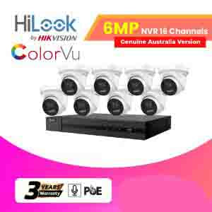 8x6MP Hilook IP Camera (ColorVu) With NVR 16 Channels