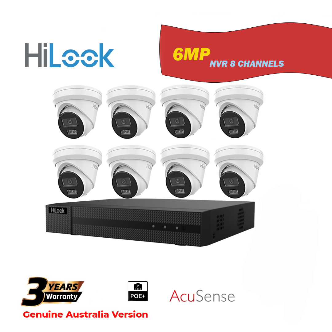 8x6MP Hilook IP Camera T262H-MU With NVR 8 Channels