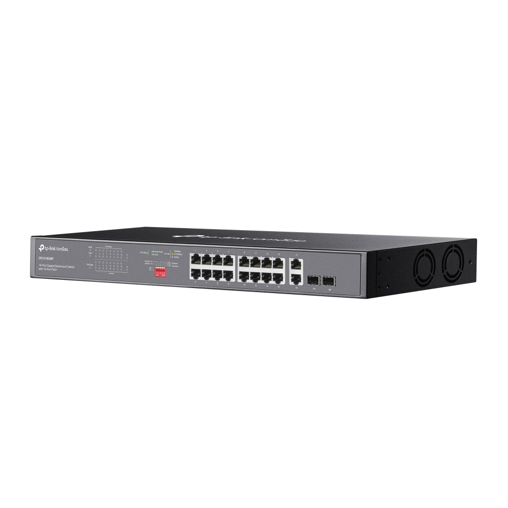 TP-Link DS1018GMP Omada 18-Port Gigabit Rackmount Switch with 16-Port PoE+