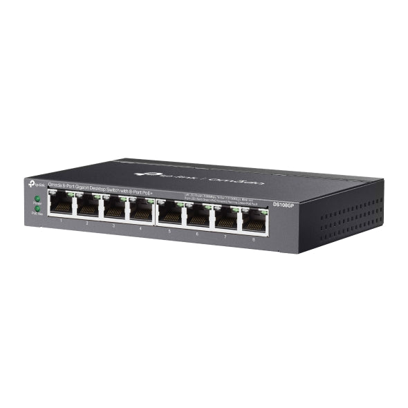 tp-link DS108GP Omada 8-Port Gigabit Desktop Switch with 8-Port PoE+