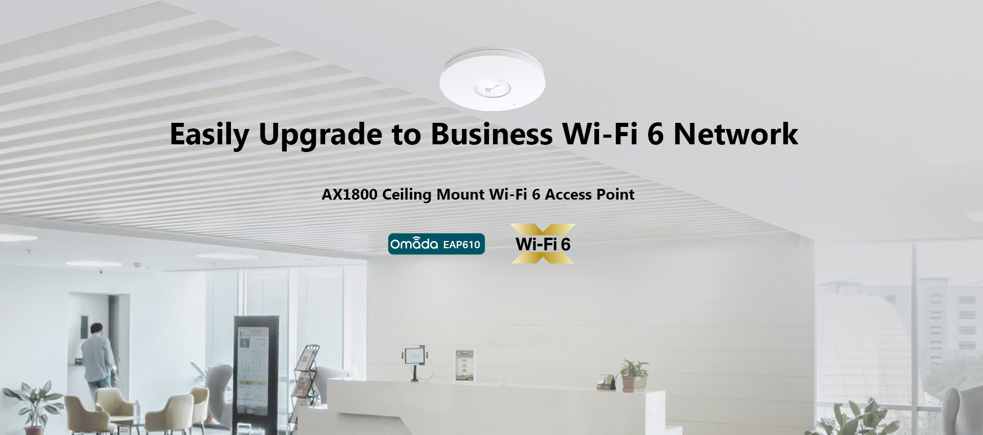 TP-Link EAP610 AX1800 Ceiling Mount WiFi 6 Access Point