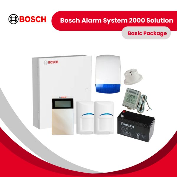 Bosch Alarm System 2000 Solution+LCD Icon Keypad-Basic Package (Wired)