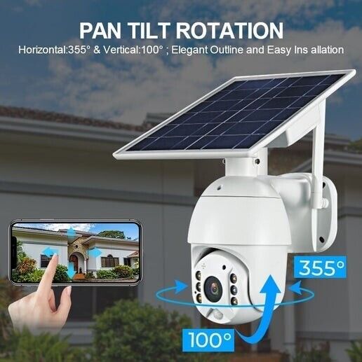 Intelligent Solar Energy Alert PTZ Camera